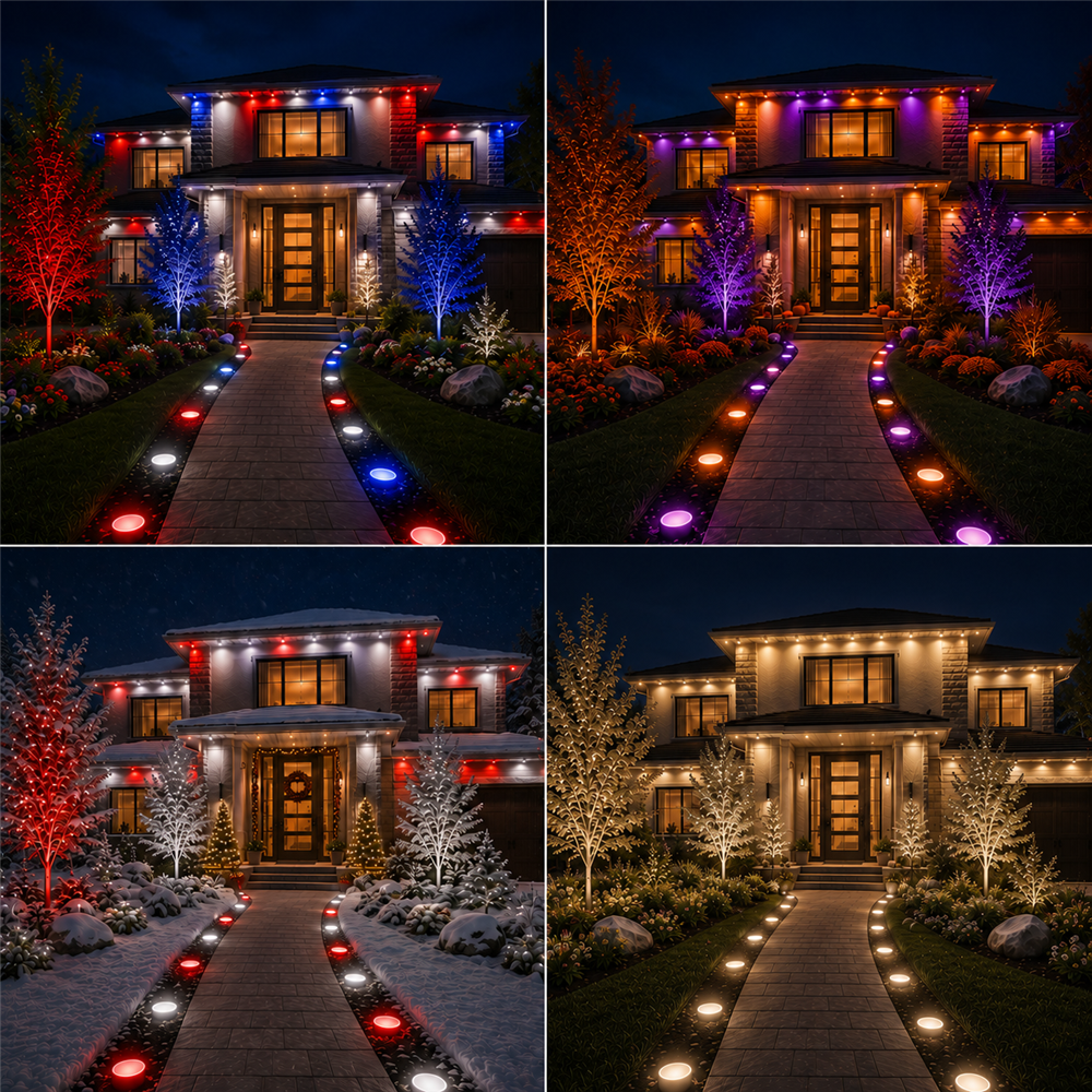 Smart Series lights work with Amazon Alexa, Google Assistant, and the free Tuya-powered smart app
